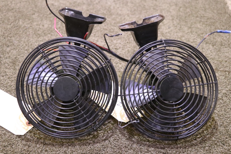 USED RV SET OF 2 BLACK DASH FANS FOR SALE RV Interiors 