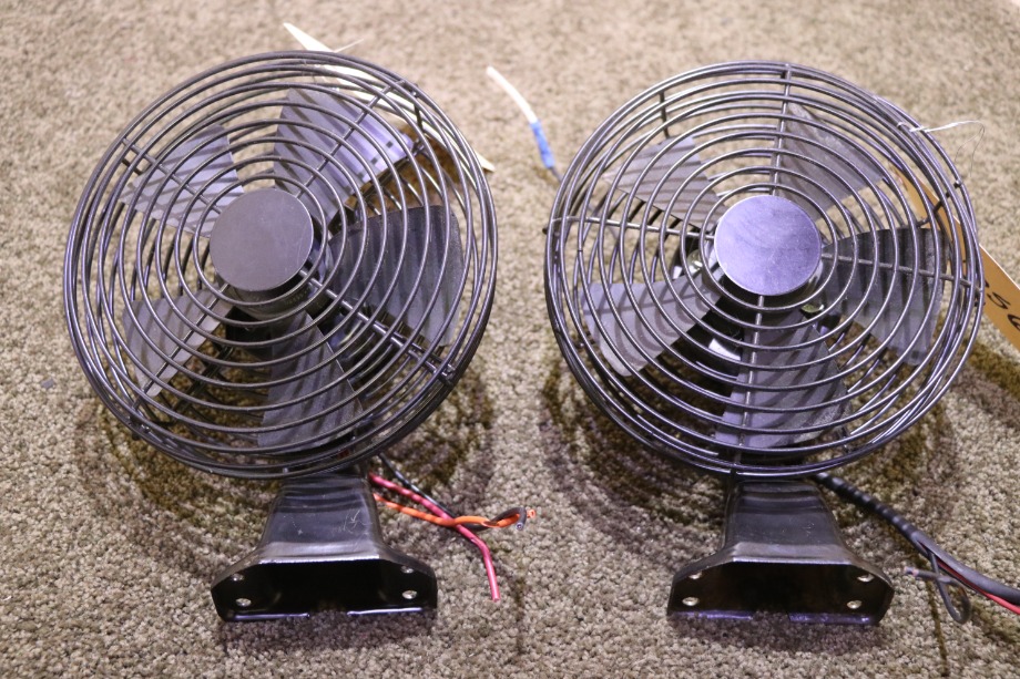 USED RV SET OF 2 BLACK DASH FANS FOR SALE RV Interiors 