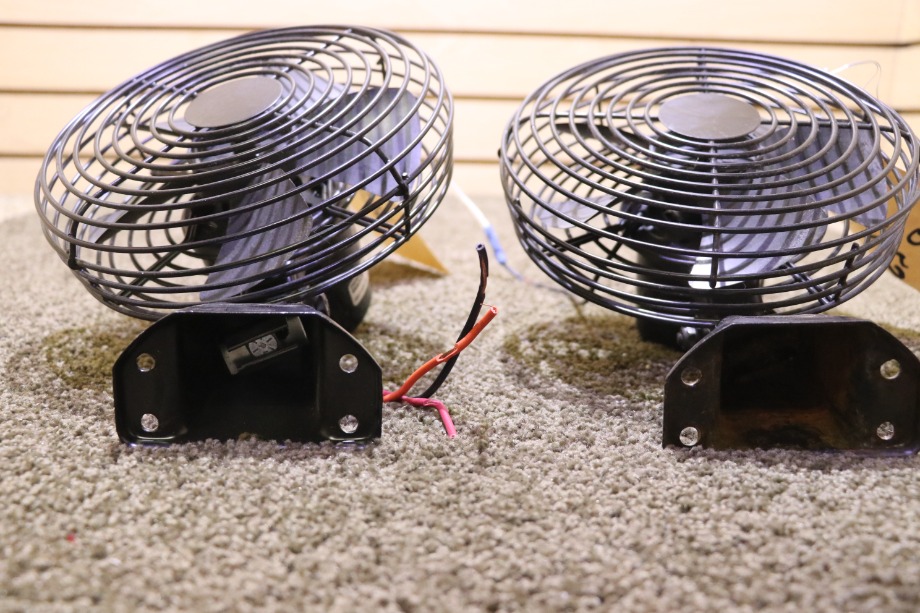 USED RV SET OF 2 BLACK DASH FANS FOR SALE RV Interiors 