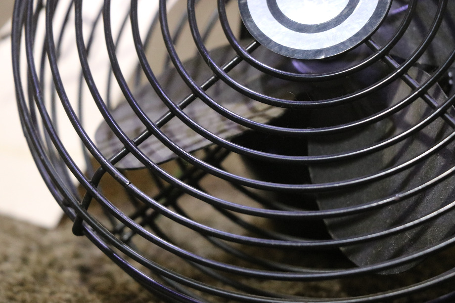 RV Interiors USED 3A00032 6 INCH BLACK DASH FAN RV PARTS FOR SALE Dash