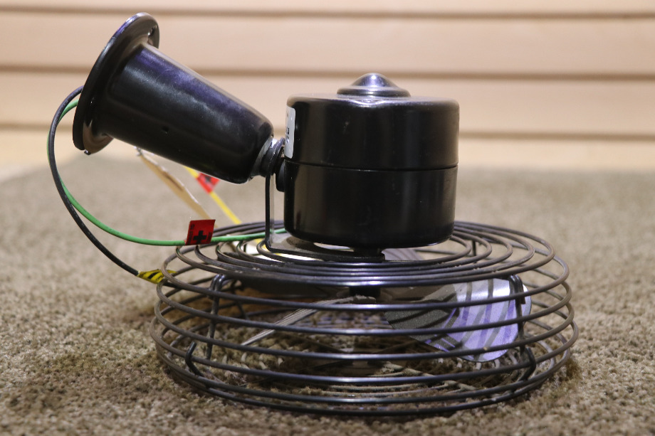 RV Interiors USED 3A00032 6 INCH BLACK DASH FAN RV PARTS FOR SALE Dash