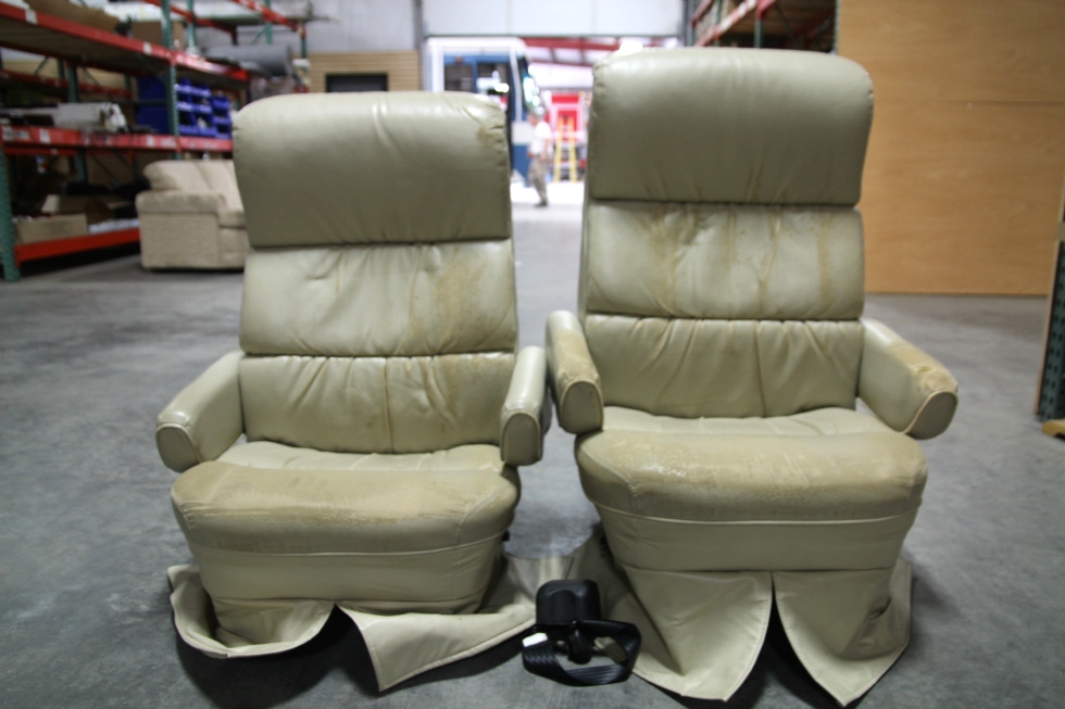 RV Furniture RECOVERABLE RV CAPTAIN CHAIR SET FLEXSTEEL (NO BASES) RV