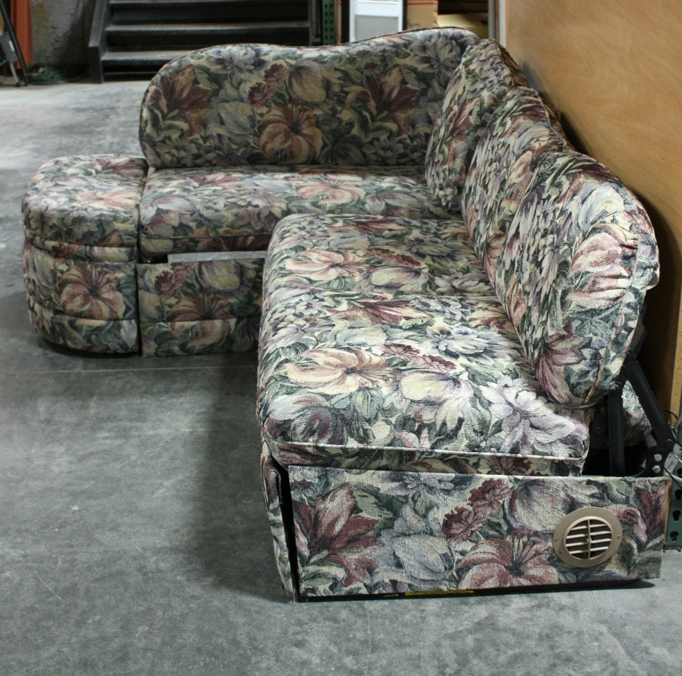 RV Furniture USED RV CLOTH FLOWER PATTERN JLOUNGE FOR SALE RV J
