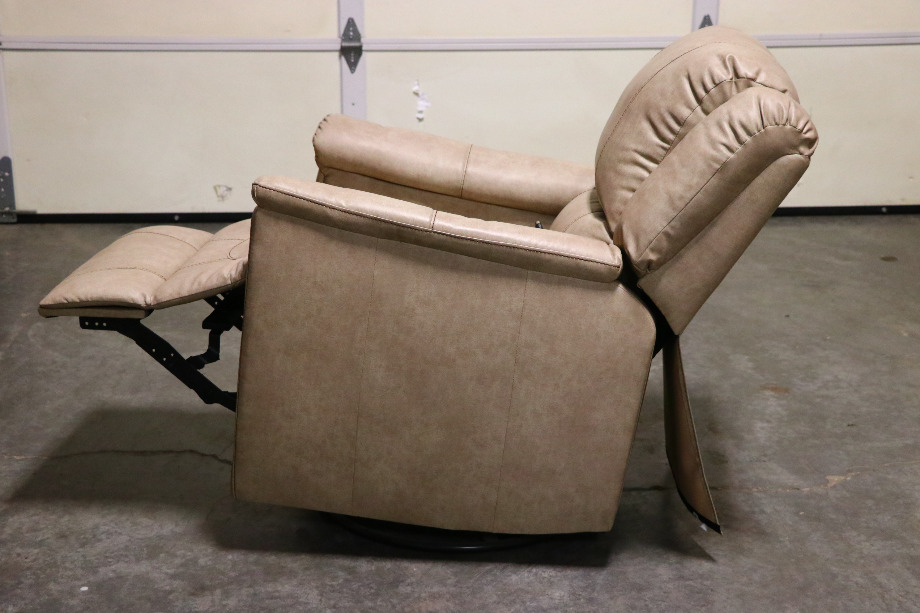 RV Furniture THOMAS PAYNE GRANTED DOESKIN SWIVEL GLIDER RECLINER RV