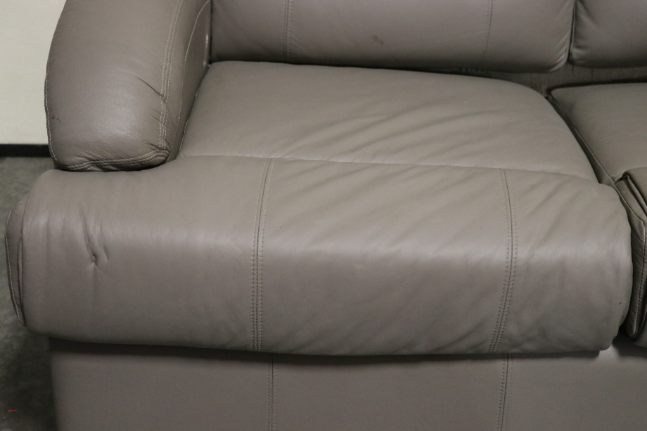 USED RV/MOTORHOME GREY PULL OUT SLEEPER SOFA WITH 2 FOOTREST FOR SALE RV Furniture 