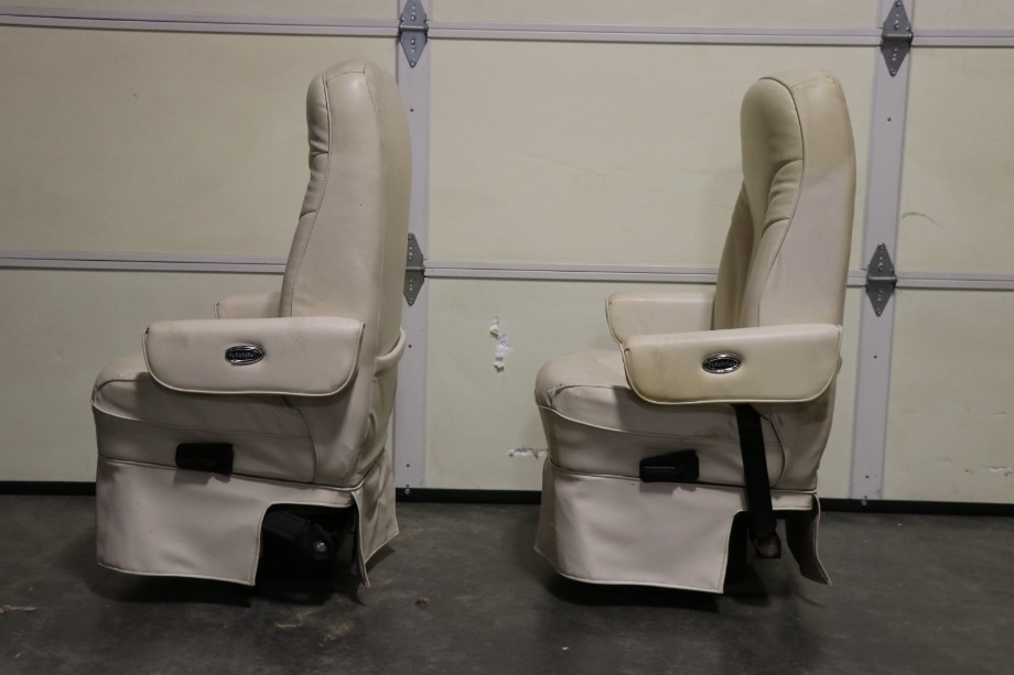 USED RV FLEXSTEEL VINYL CAPTAIN CHAIR SET FOR SALE RV Furniture 