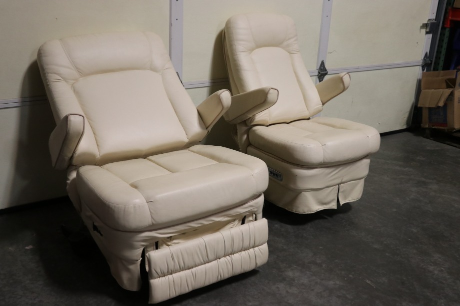 USED VINYL CAPTAIN CHAIR SET RV PARTS FOR SALE RV Furniture 