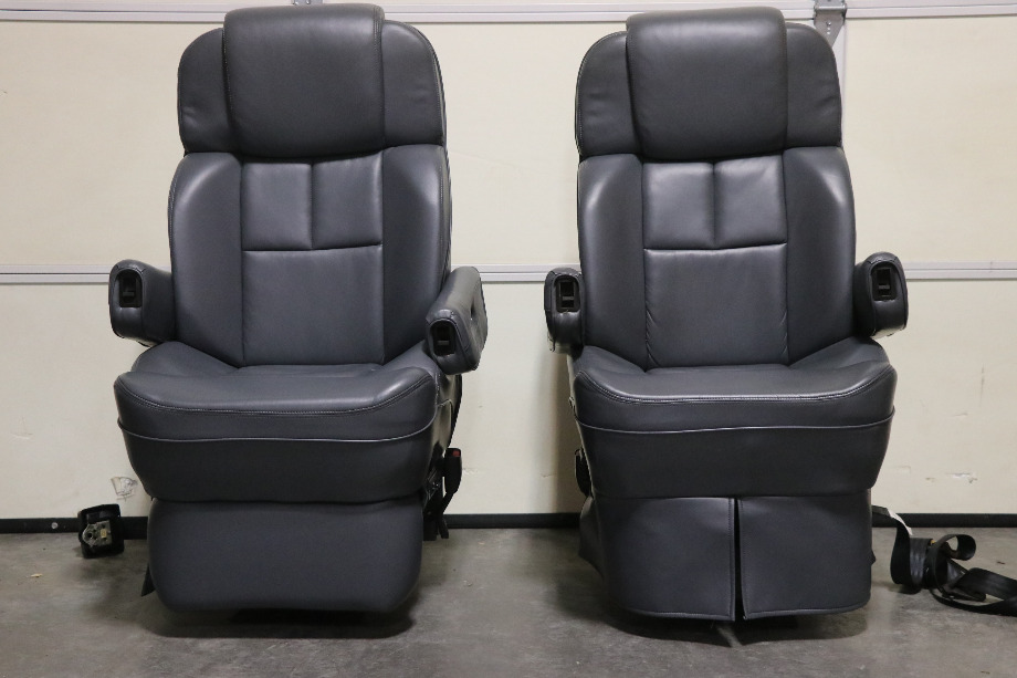 USED FLEXSTEEL NAVY CAPTAIN CHAIR SET RV FURNITURE FOR SALE RV Furniture 