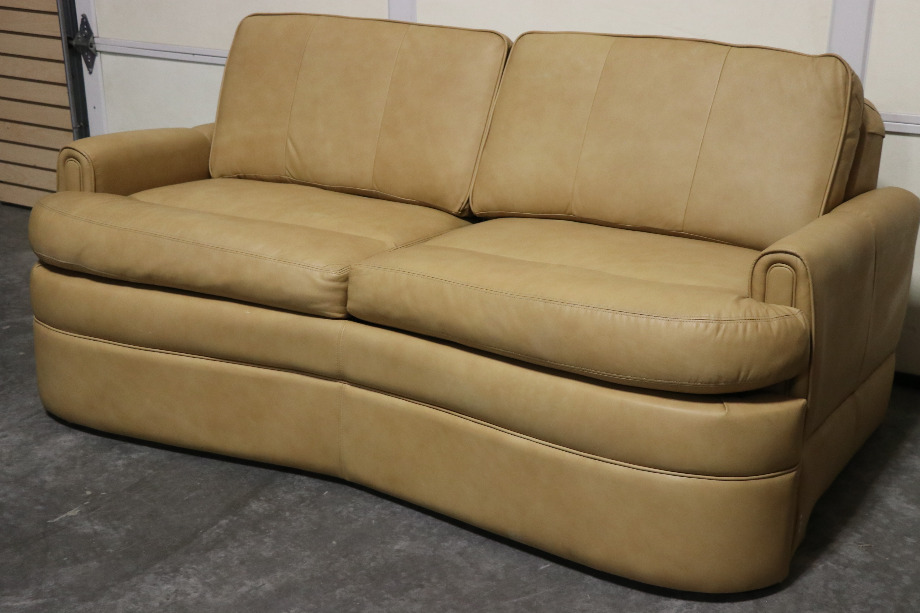 RV Furniture USED VILLA INTERNATIONAL BROWN PULL OUT SLEEPER SOFA RV