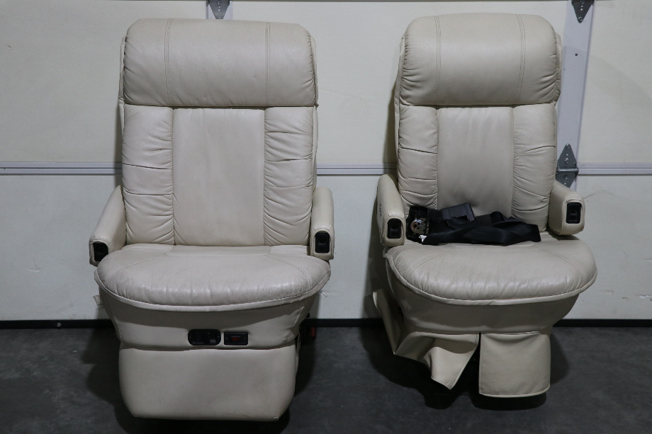 USED MOTORHOME FLEXSTEEL CAPTAIN CHAIR SET FOR SALE RV Furniture 