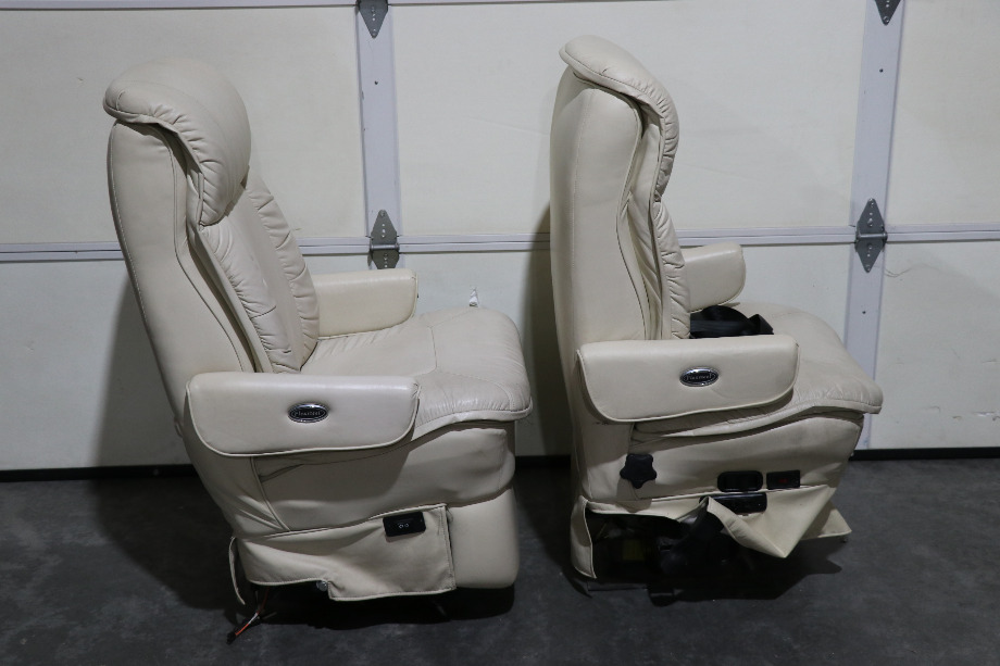 USED MOTORHOME FLEXSTEEL CAPTAIN CHAIR SET FOR SALE RV Furniture 