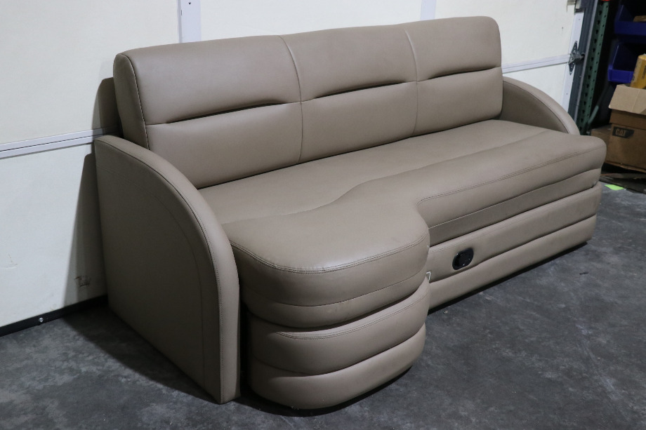 USED BROWN J LOUNGE SLEEPER SOFA MOTORHOME FURNITURE FOR SALE RV Furniture 