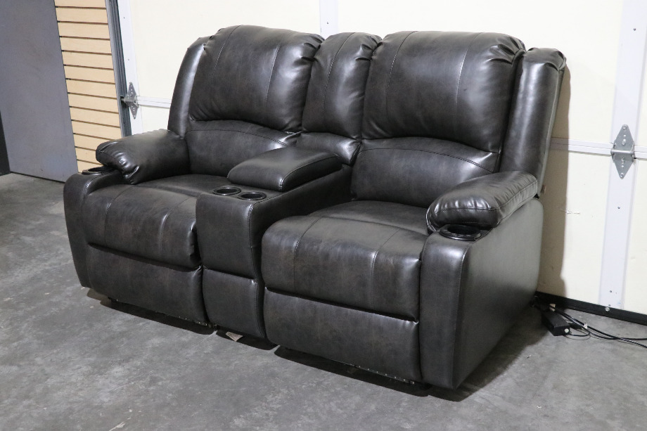 USED MOTORHOME THOMAS PAYNE ELECTRIC THEATER STYLE SOFA FOR SALE RV Furniture 