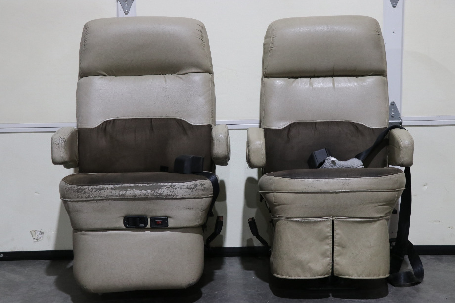 USED FLEXSTEEL CAPTAIN CHAIR SET RV/MOTORHOME FURITURE FOR SALE RV Furniture 
