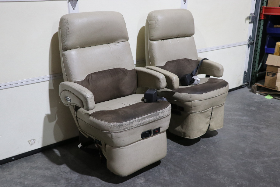 USED FLEXSTEEL CAPTAIN CHAIR SET RV/MOTORHOME FURITURE FOR SALE RV Furniture 